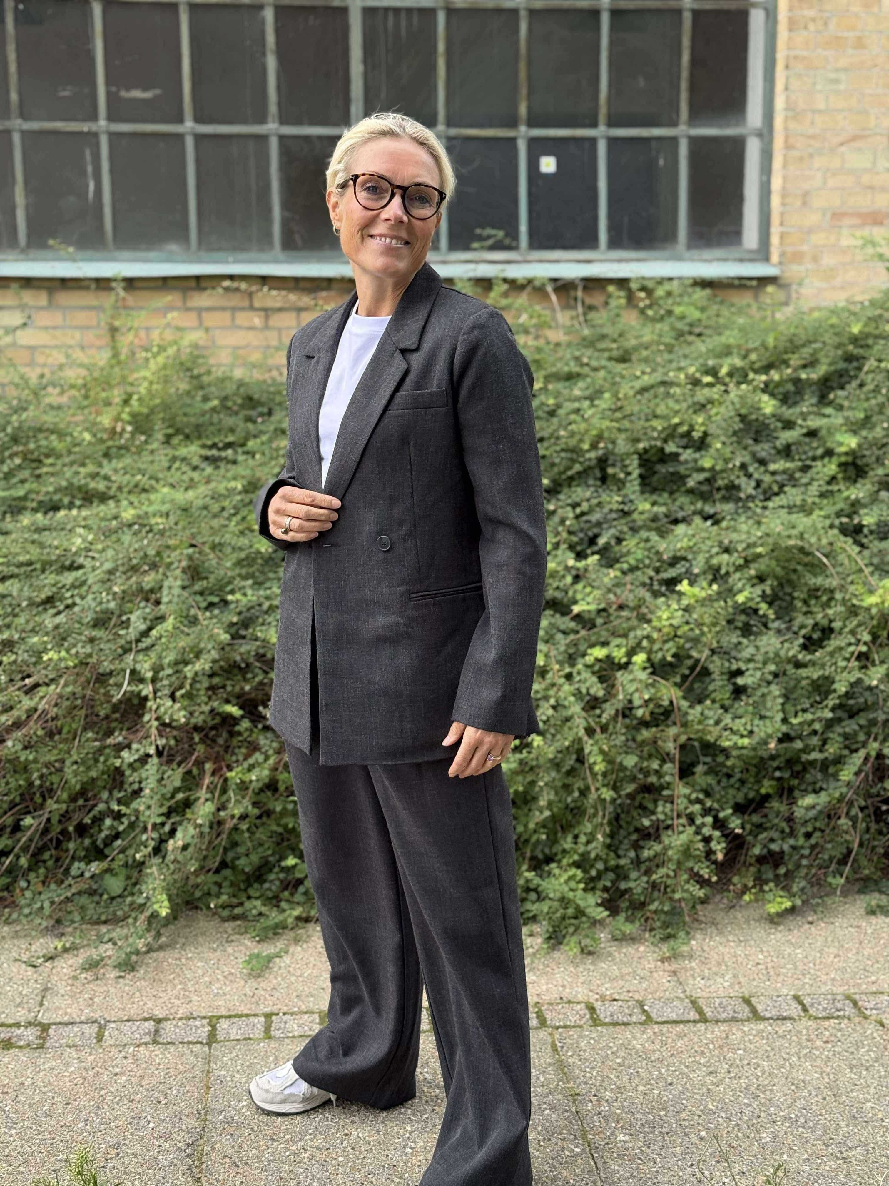 VMBESTIE Blazer - Dark Grey Melange